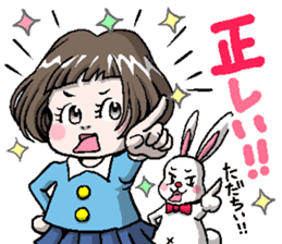Rinko and Pinta of rabbit 2 sticker #5697283