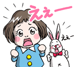 Rinko and Pinta of rabbit 2 sticker #5697284