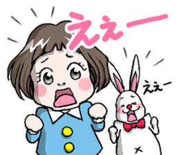 Rinko and Pinta of rabbit 2 sticker #5697284