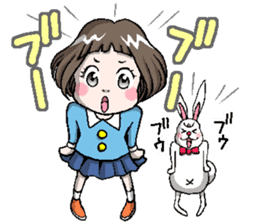 Rinko and Pinta of rabbit 2 sticker #5697285