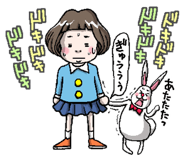 Rinko and Pinta of rabbit 2 sticker #5697287