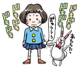 Rinko and Pinta of rabbit 2 sticker #5697287