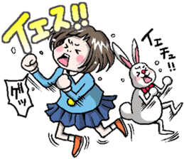 Rinko and Pinta of rabbit 2 sticker #5697291