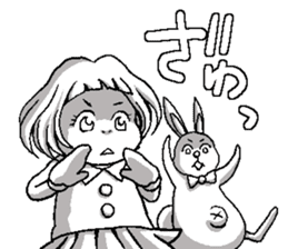 Rinko and Pinta of rabbit 2 sticker #5697292