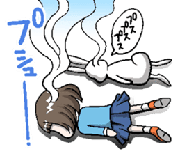 Rinko and Pinta of rabbit 2 sticker #5697294