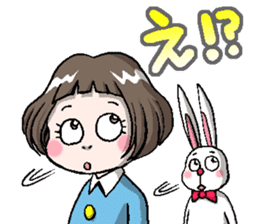 Rinko and Pinta of rabbit 2 sticker #5697296