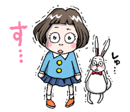Rinko and Pinta of rabbit 2 sticker #5697297