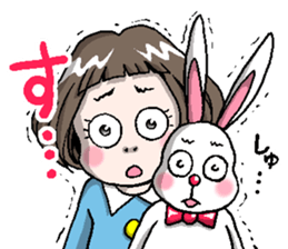 Rinko and Pinta of rabbit 2 sticker #5697298