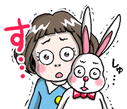 Rinko and Pinta of rabbit 2 sticker #5697298