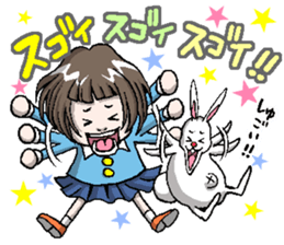 Rinko and Pinta of rabbit 2 sticker #5697299