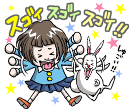 Rinko and Pinta of rabbit 2 sticker #5697299
