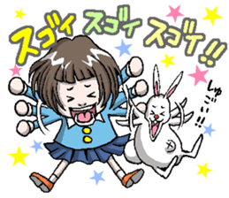 Rinko and Pinta of rabbit 2 sticker #5697299