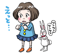 Rinko and Pinta of rabbit 2 sticker #5697300