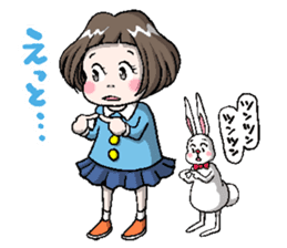 Rinko and Pinta of rabbit 2 sticker #5697300