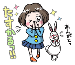 Rinko and Pinta of rabbit 2 sticker #5697302