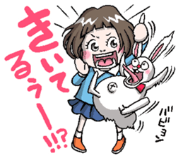 Rinko and Pinta of rabbit 2 sticker #5697303