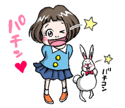 Rinko and Pinta of rabbit 2 sticker #5697306