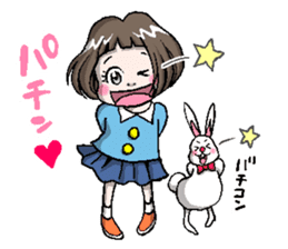Rinko and Pinta of rabbit 2 sticker #5697306