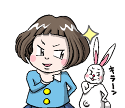 Rinko and Pinta of rabbit 2 sticker #5697307