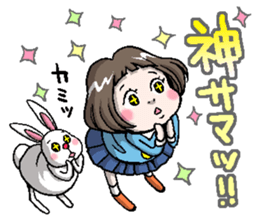 Rinko and Pinta of rabbit 2 sticker #5697310