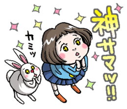 Rinko and Pinta of rabbit 2 sticker #5697310
