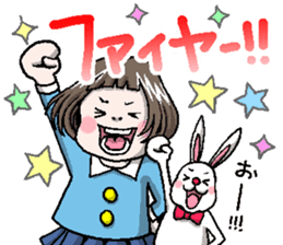 Rinko and Pinta of rabbit 2 sticker #5697312