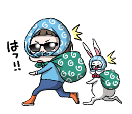 Rinko and Pinta of rabbit 2 sticker #5697315