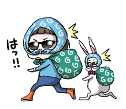 Rinko and Pinta of rabbit 2 sticker #5697315