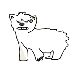 It's a white bear! sticker #5697723