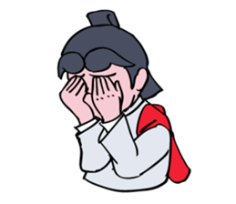 A Japanese Cheer Leader is hastling. sticker #5697785