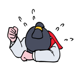 A Japanese Cheer Leader is hastling. sticker #5697786