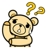 Funny and cute bear sticker #5698397