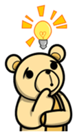 Funny and cute bear sticker #5698398