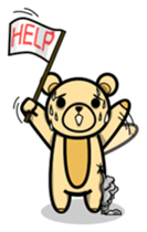 Funny and cute bear sticker #5698399