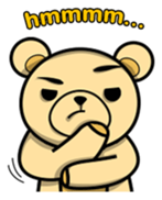 Funny and cute bear sticker #5698401