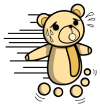 Funny and cute bear sticker #5698402