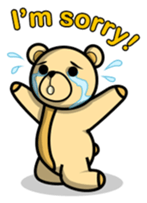 Funny and cute bear sticker #5698403