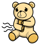 Funny and cute bear sticker #5698404