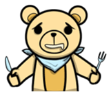 Funny and cute bear sticker #5698405