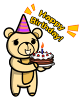 Funny and cute bear sticker #5698407