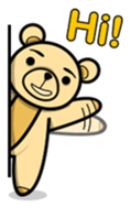 Funny and cute bear sticker #5698409