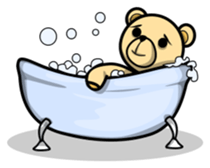 Funny and cute bear sticker #5698410