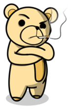 Funny and cute bear sticker #5698411