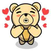 Funny and cute bear sticker #5698416