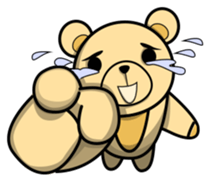 Funny and cute bear sticker #5698417