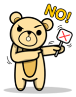 Funny and cute bear sticker #5698418