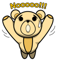 Funny and cute bear sticker #5698419
