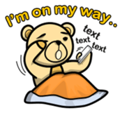 Funny and cute bear sticker #5698421