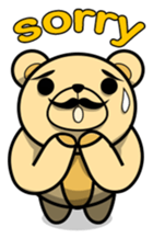 Funny and cute bear sticker #5698425