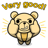 Funny and cute bear sticker #5698429